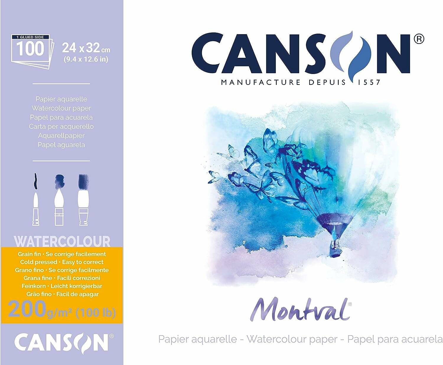 canson Aquarellblock Montval 24,0 x 32,0 cm