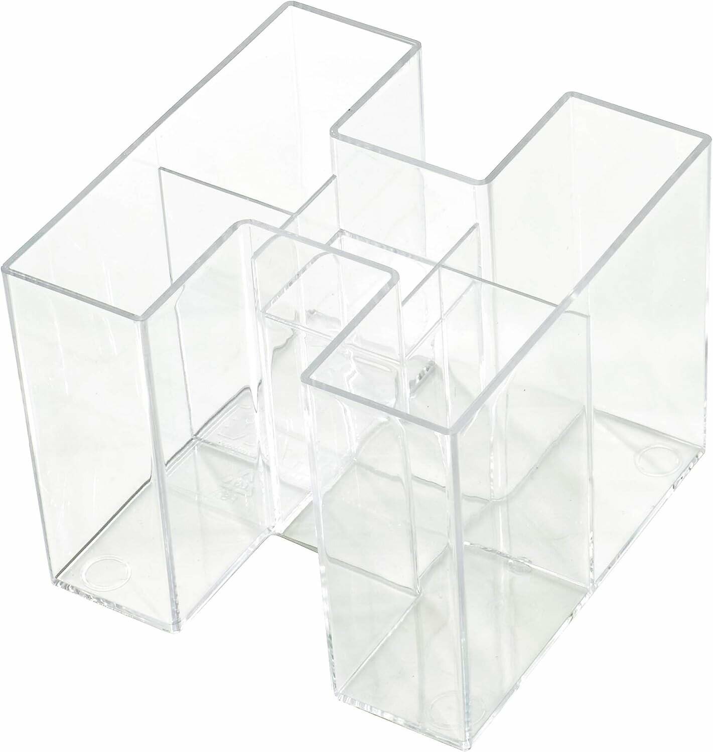 HAN Stiftehalter BRAVO glasklar Kunststoff 5 Fächer 10,9 x 10,9 x 9,0 cm