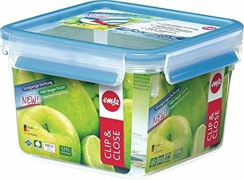 CLIP & CLOSE Frischhaltedose 1,75 Liter (transparent/blau)
