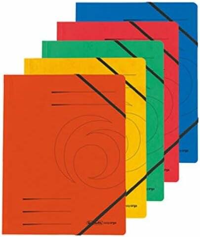 5 herlitz Eckspanner easy orga DIN A4 farbsortiert