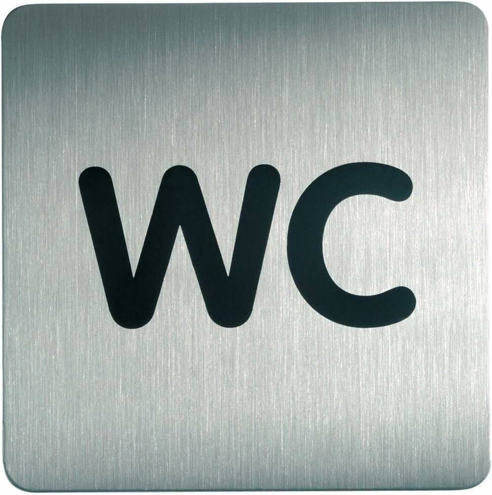DURABLE Piktogramm WC quadratisch 15,0 x 15,0 cm