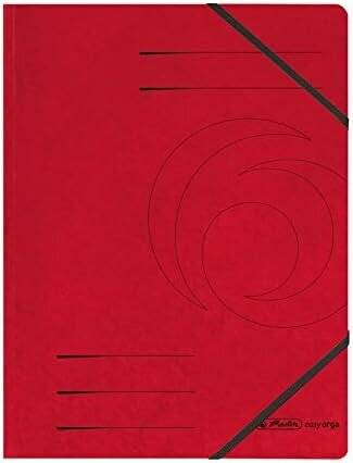 5 herlitz Eckspanner easy orga DIN A4 rot