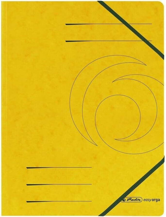 5 herlitz Eckspanner easy orga DIN A4 gelb