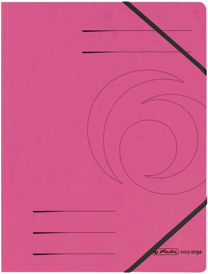 5 herlitz Eckspanner easy orga DIN A4 pink