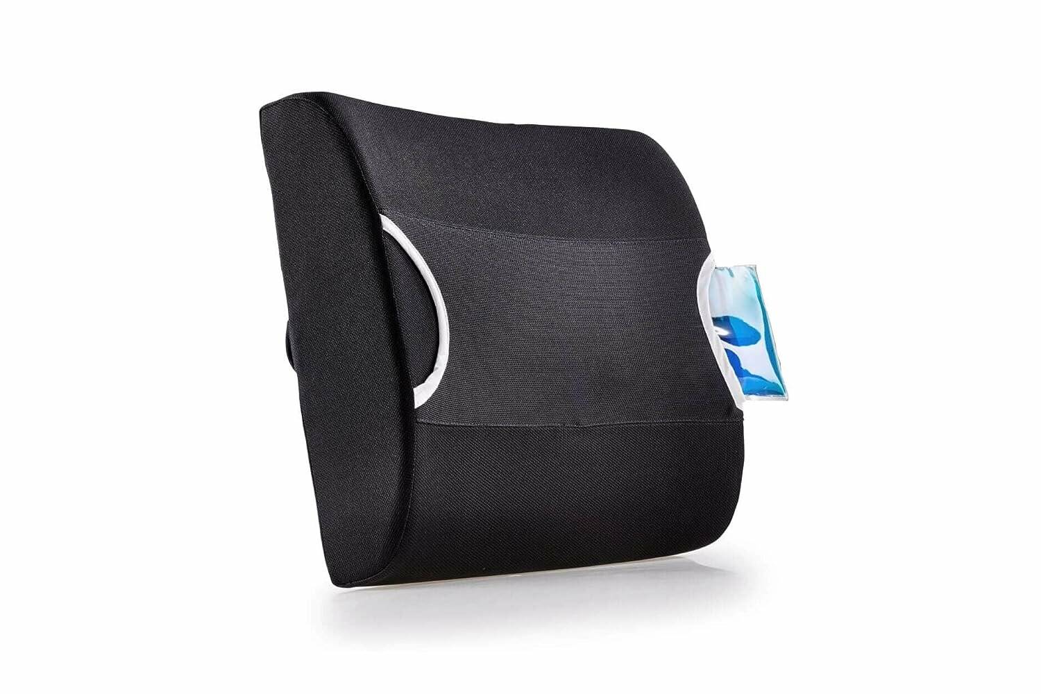 Maximex Rückenstütze für Bürostuhl verstellbar schwarz für Bürostühle