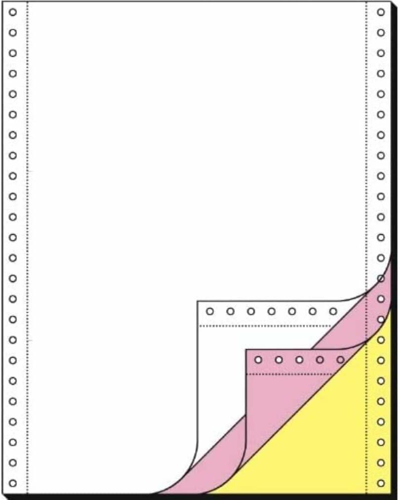 SIGEL Endlospapier A4 hoch 3-fach, 70 g/qm weiß 600 Blatt