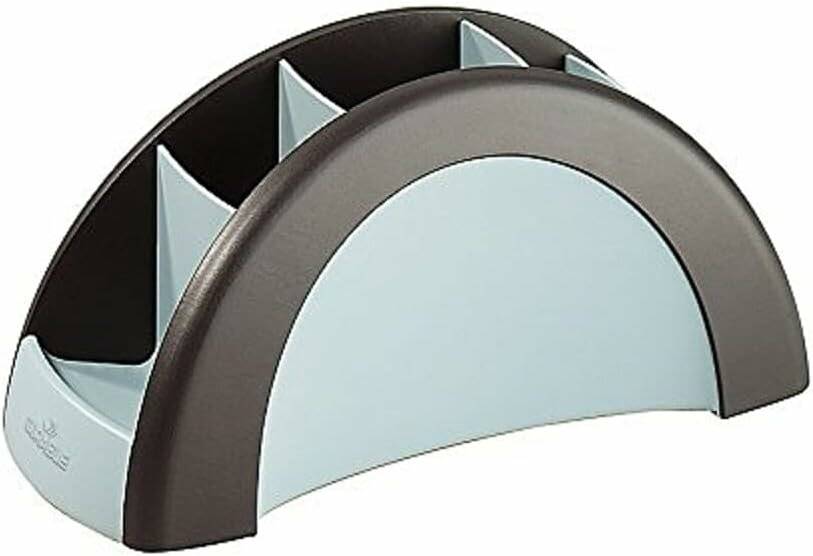 DURABLE Stiftehalter VEGAS schwarz/grau Kunststoff 5 Fächer 20,5 x 9,0 x 8,0 cm
