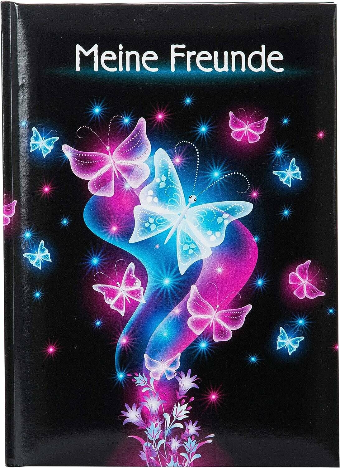 goldbuch Freundebuch Schmetterling ca. DIN A5 liniert, mehrfarbig Softcover 88 Seiten
