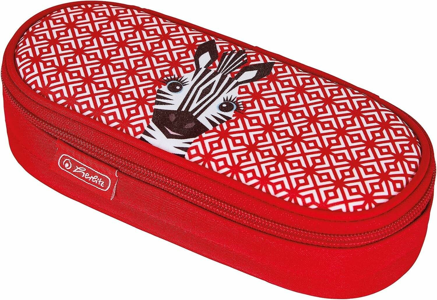 herlitz Schlampermäppchen Zebra Motiv, 21,5 x 9,0 cm