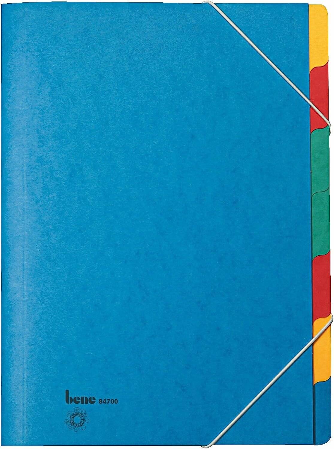 bene Ordnungsmappe 7 Fächer blau