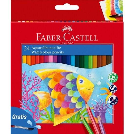 FABER-CASTELL KINDER-AQUARELL Aquarellstifte farbsortiert