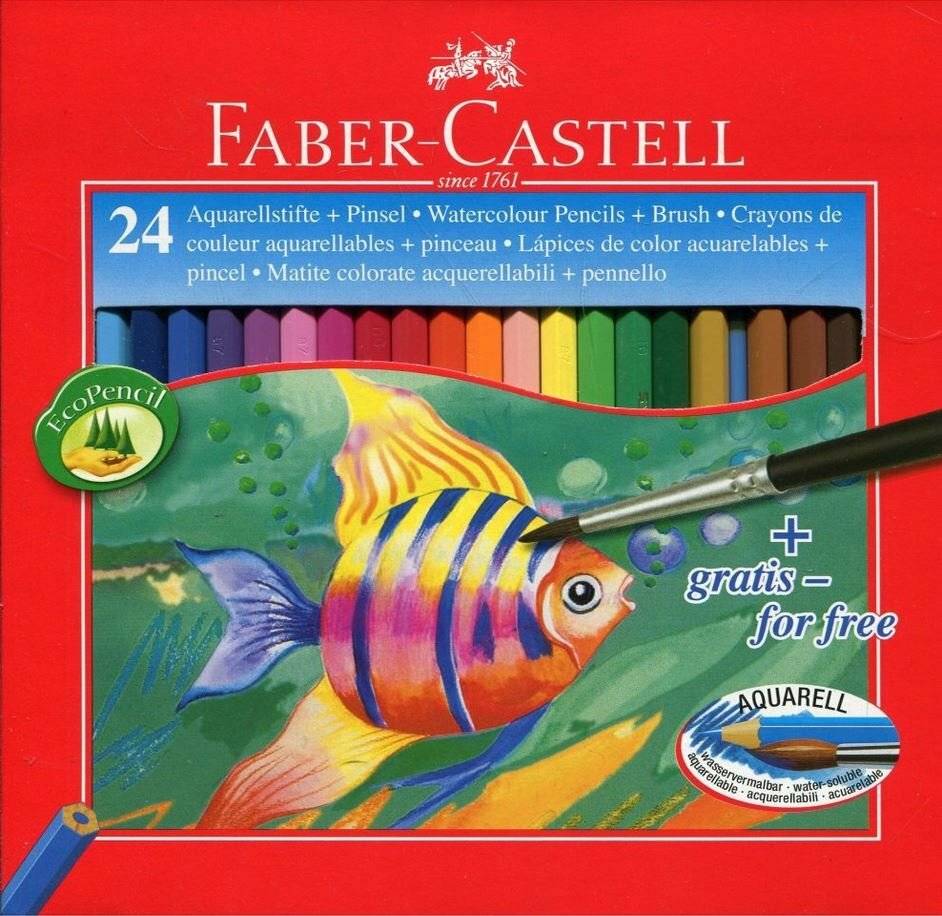 FABER-CASTELL KINDER-AQUARELL Aquarellstifte farbsortiert