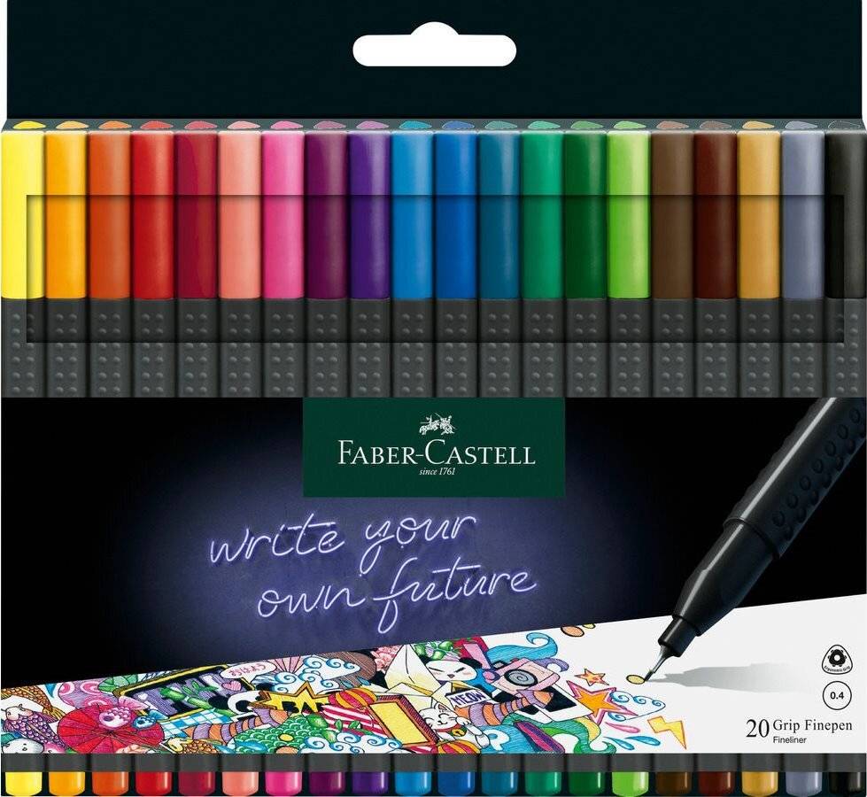 Grip Fineliner, 0.4, 20er (Kartonetui)