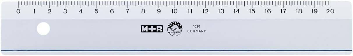 M + R Lineal 20,0 cm, rauchgrau