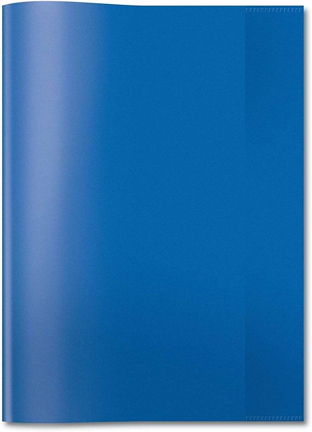 HERMA Heftumschlag transparent blau Kunststoff DIN A4