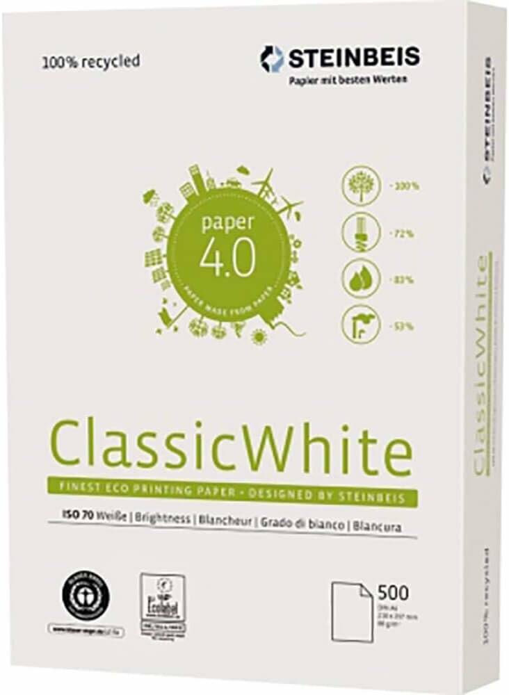 STEINBEIS Recyclingpapier No.1 DIN A3 80 g/qm 500 Blatt