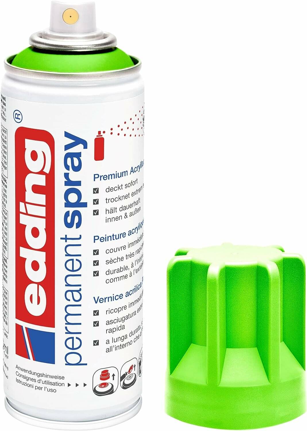edding 5200 Acrylspray Sprühfarbe neongrün matt