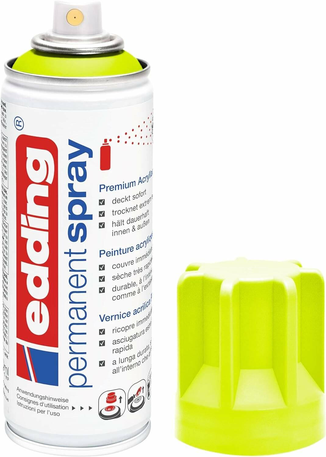edding 5200 Acrylspray Sprühfarbe neongelb matt