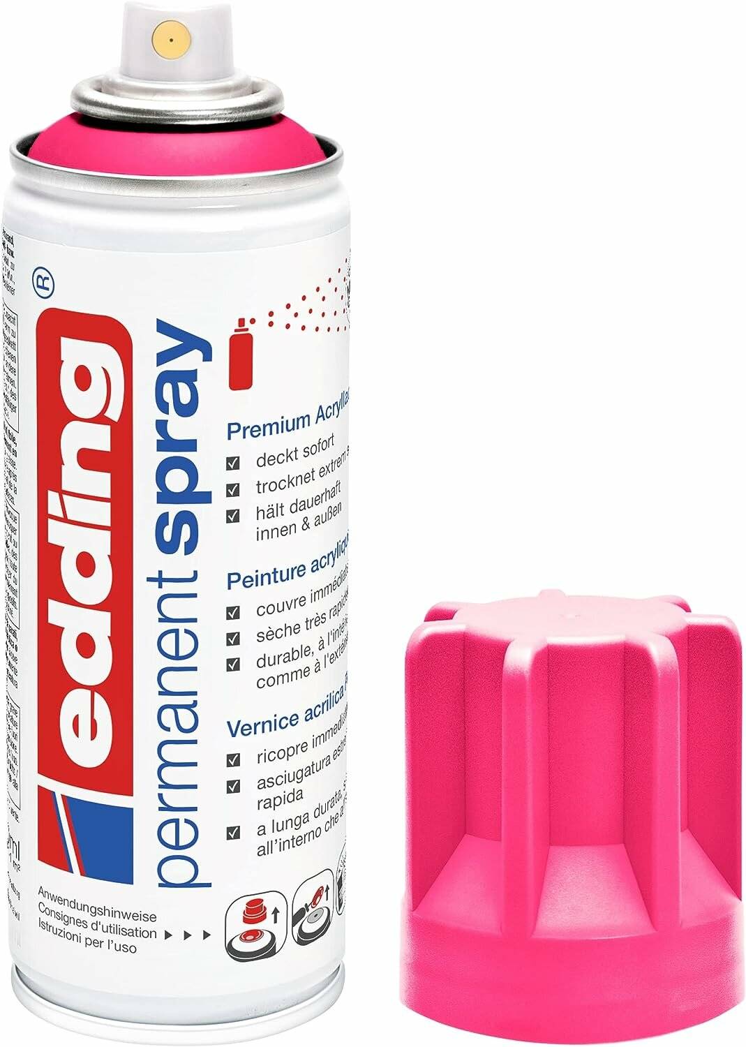 edding 5200 Acrylspray Sprühfarbe neonpink matt