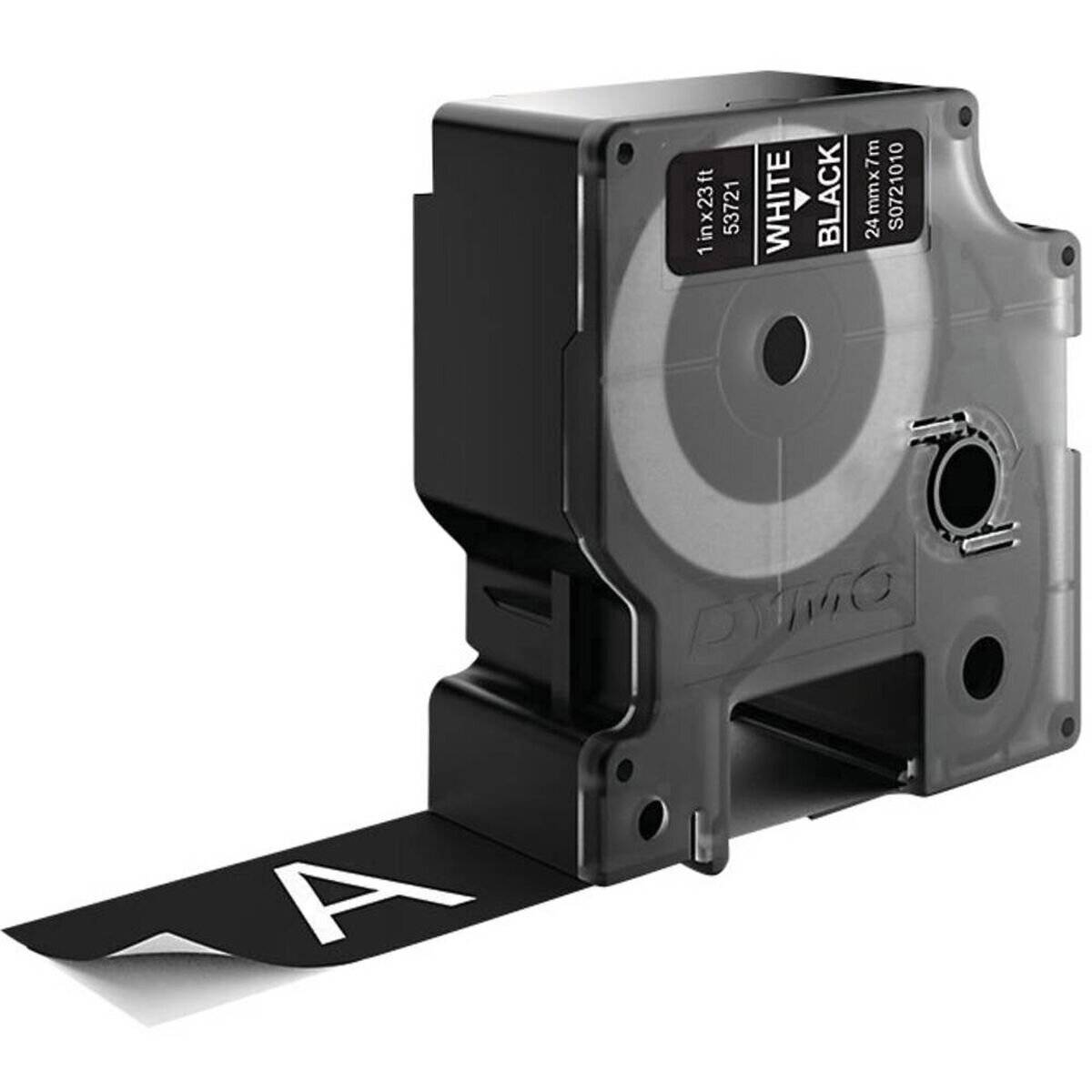Dymo D1-Schriftband S0721010 (24 mm x 7 m, weiß auf schwarz)