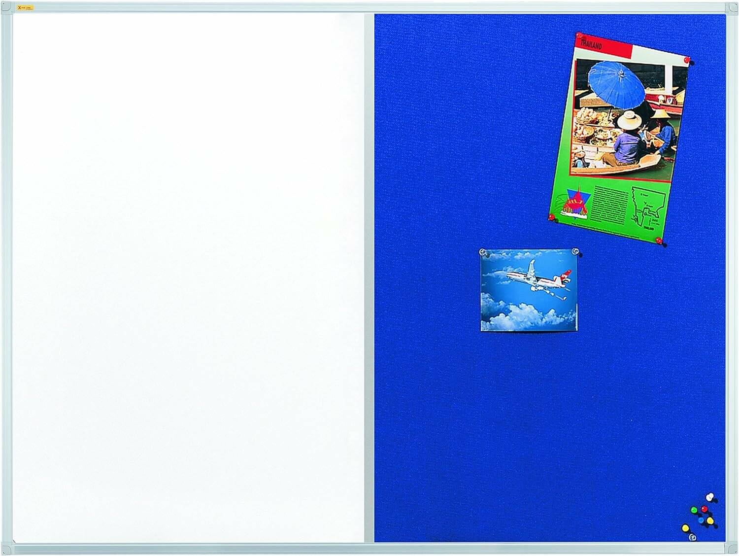 FRANKEN Whiteboard-Pinnwand X-tra!Line 60,0 x 45,0 cm Textil blau