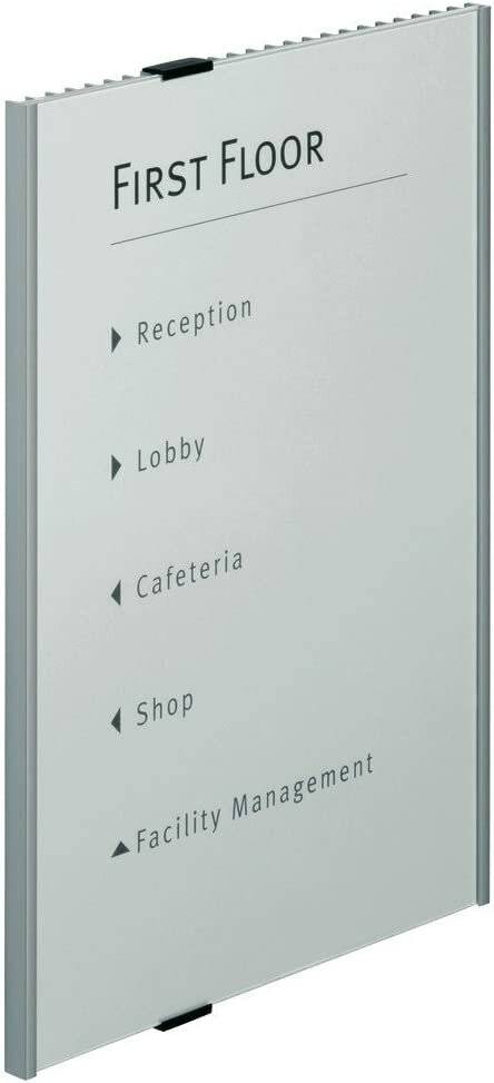 DURABLE Türschild INFO SIGN Metall silber DIN A3