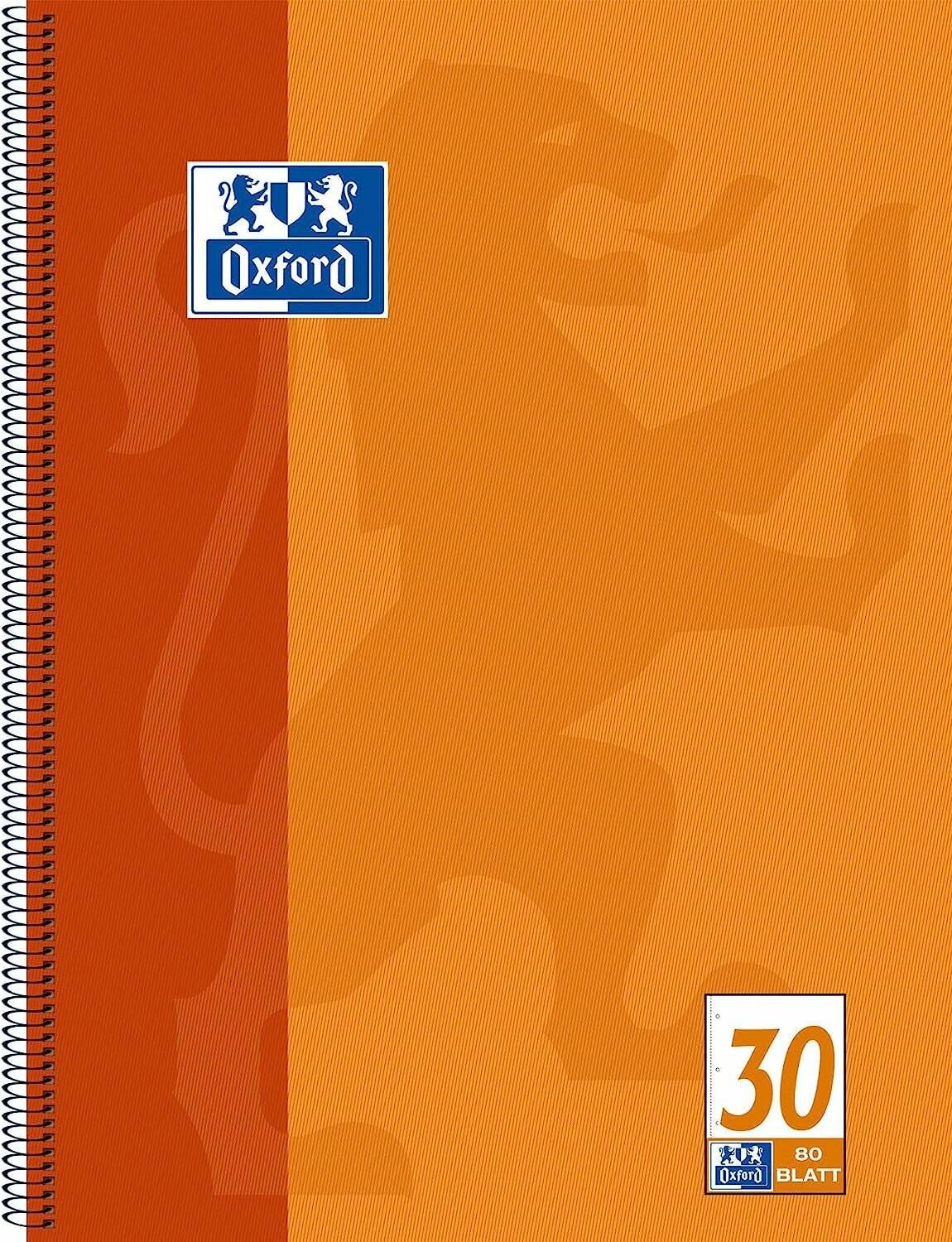 OXFORD Collegeblock Schule Lineatur 30 blanko DIN A4 Innenrand