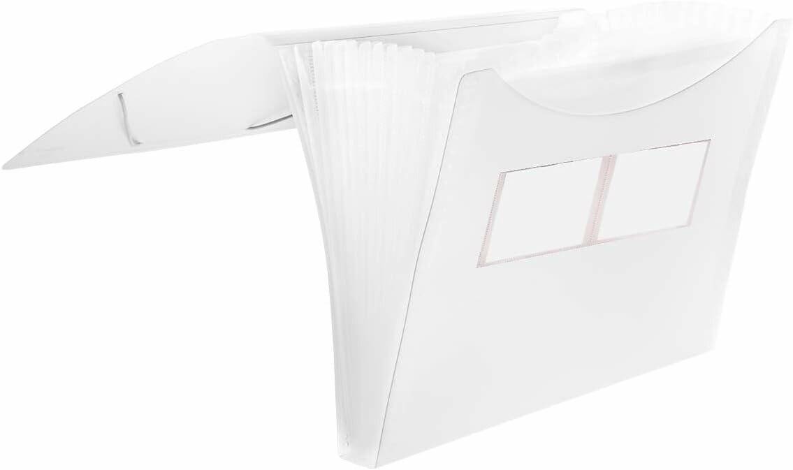 FolderSys Fächermappe 12 Fächer transparent