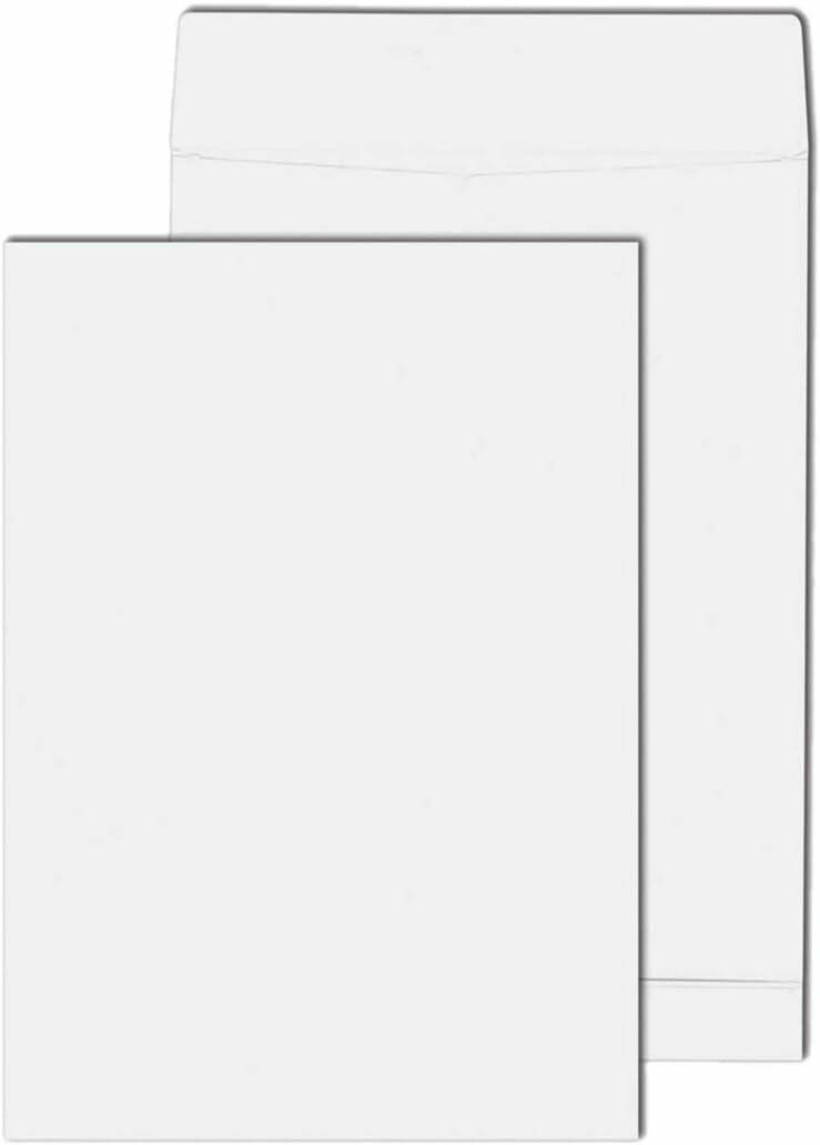 MAILmedia Faltentaschen DIN B4 ohne Fenster weiß mit 2,0 cm Falte, 100 St.