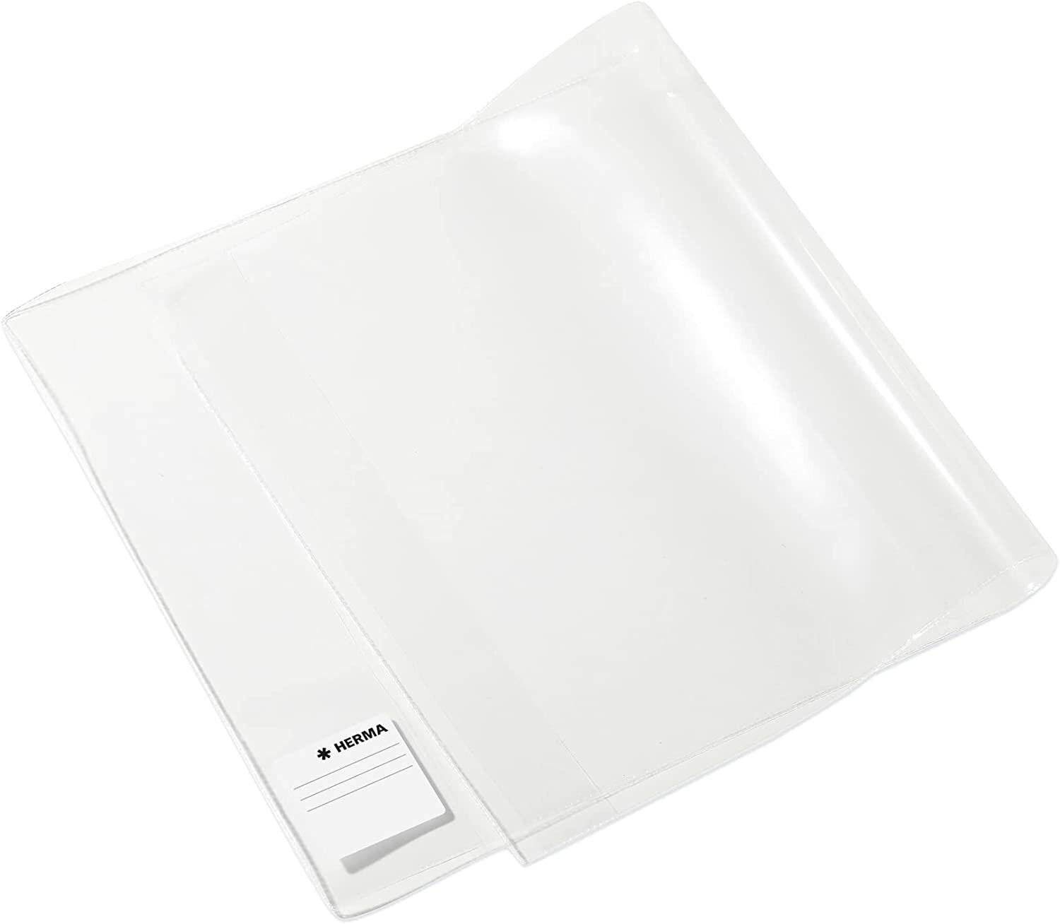 10 HERMA Buchumschläge BASIC transparent 54,0 x 29,5 cm