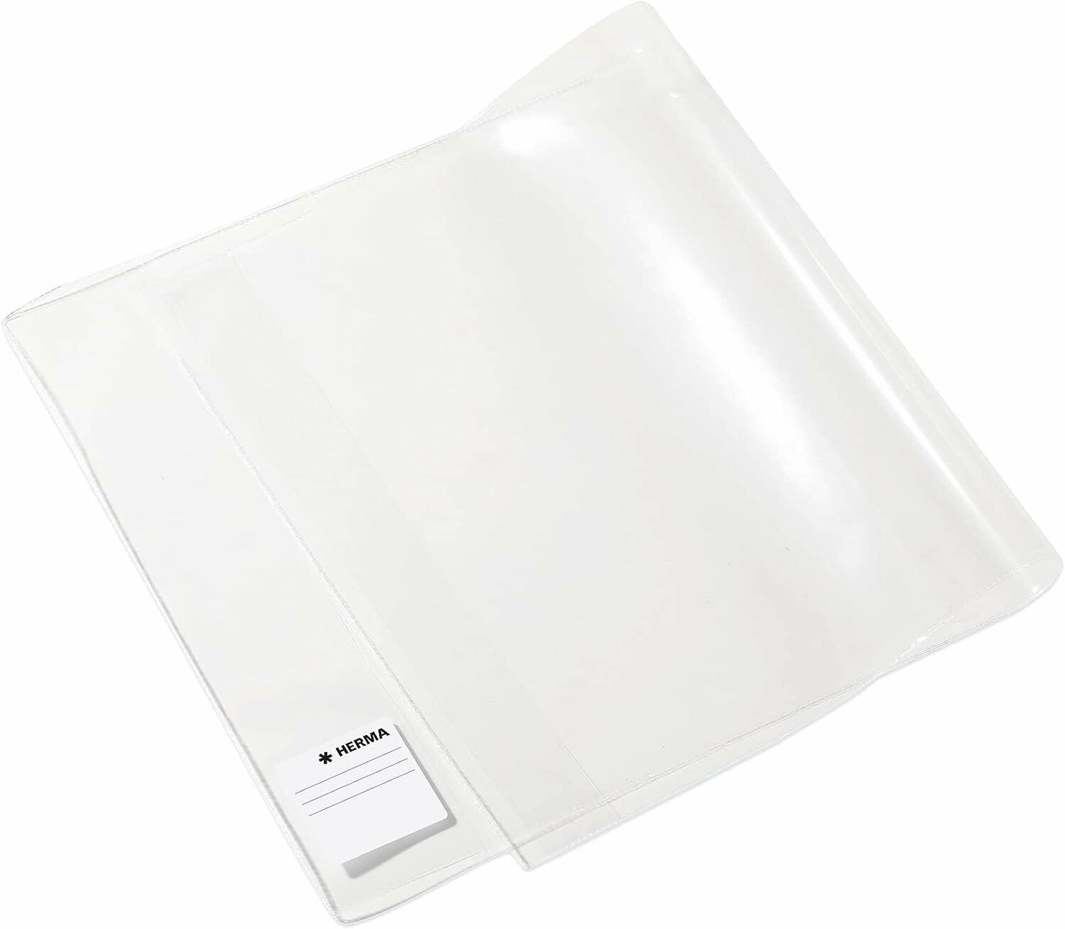 10 HERMA Buchumschläge BASIC transparent 54,0 x 26,5 cm