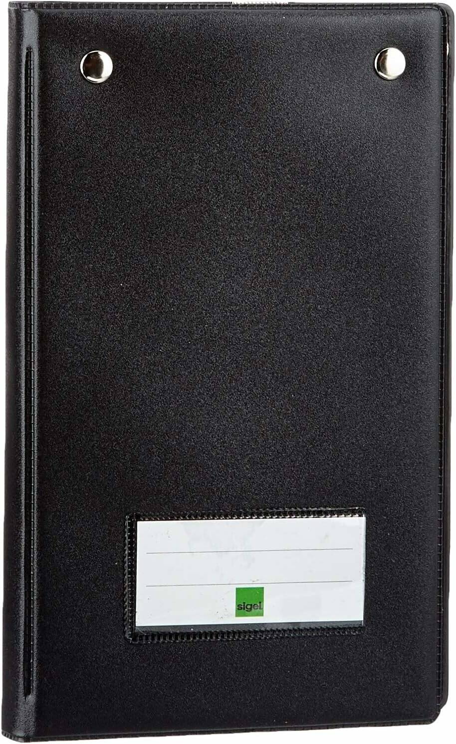 SIGEL Klemmbrettmappe KC626 DIN A6 schwarz Kunststoff