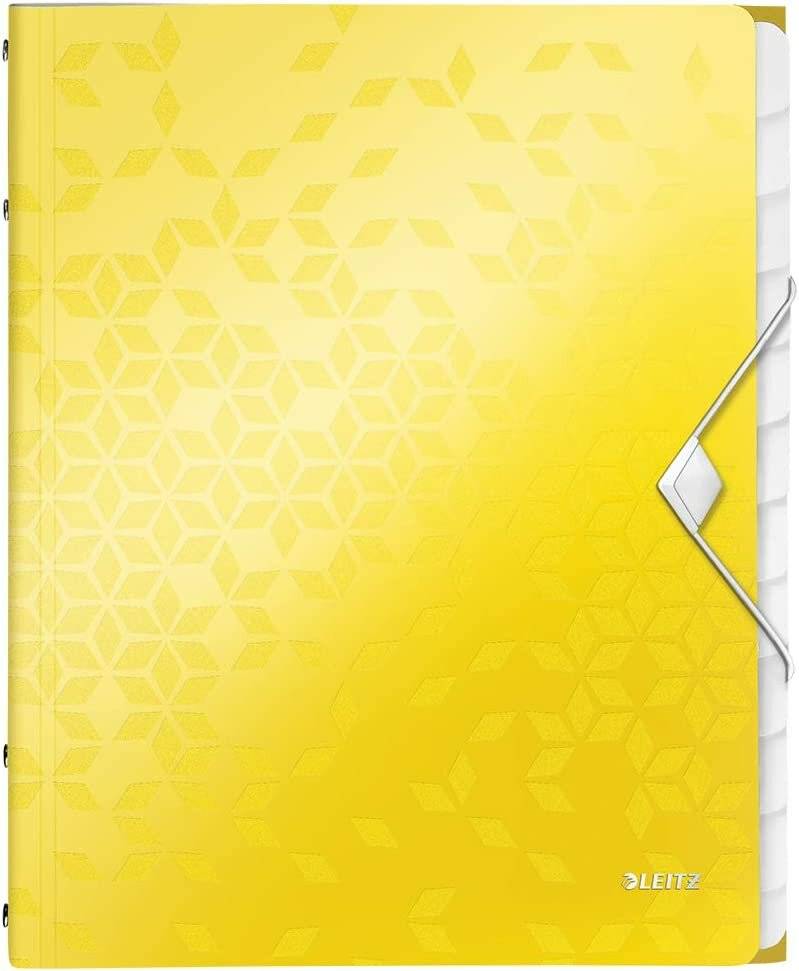 LEITZ Ordnungsmappe WOW 4634 12 Fächer gelb