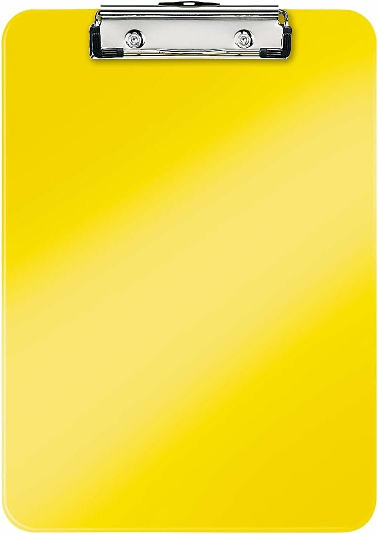 LEITZ Klemmbrett WOW 3971 DIN A4 gelb Kunststoff