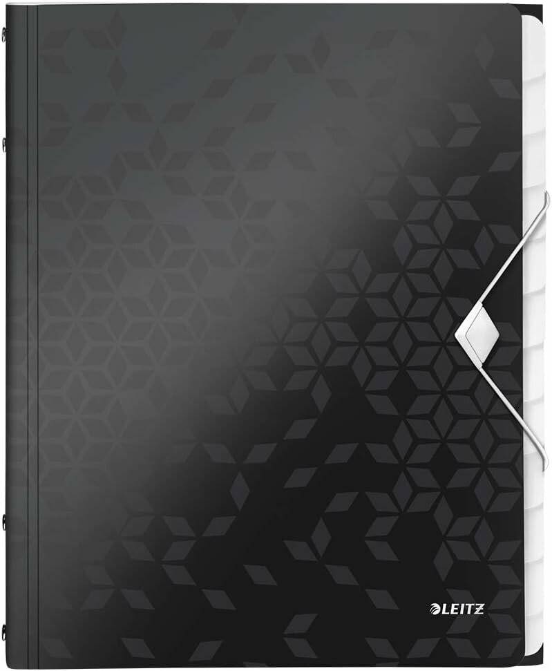 LEITZ Ordnungsmappe WOW 4634 12 Fächer schwarz