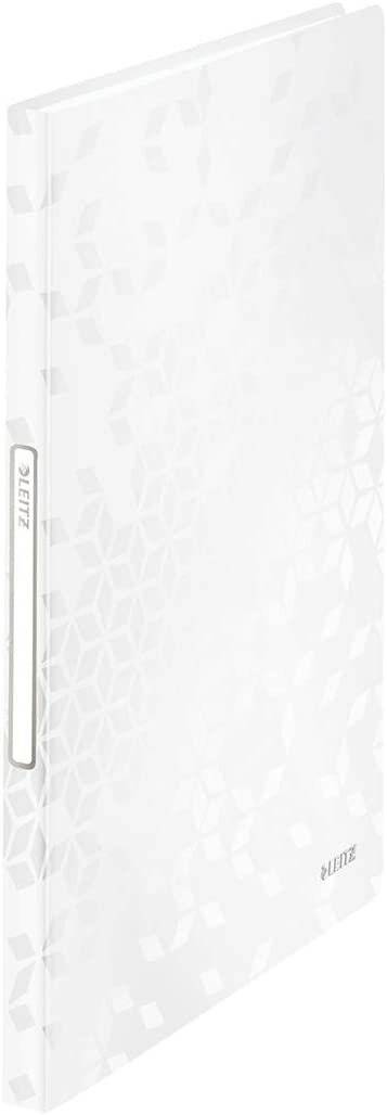 LEITZ WOW Sichtbuch DIN A4, 40 Hüllen weiß-metallic