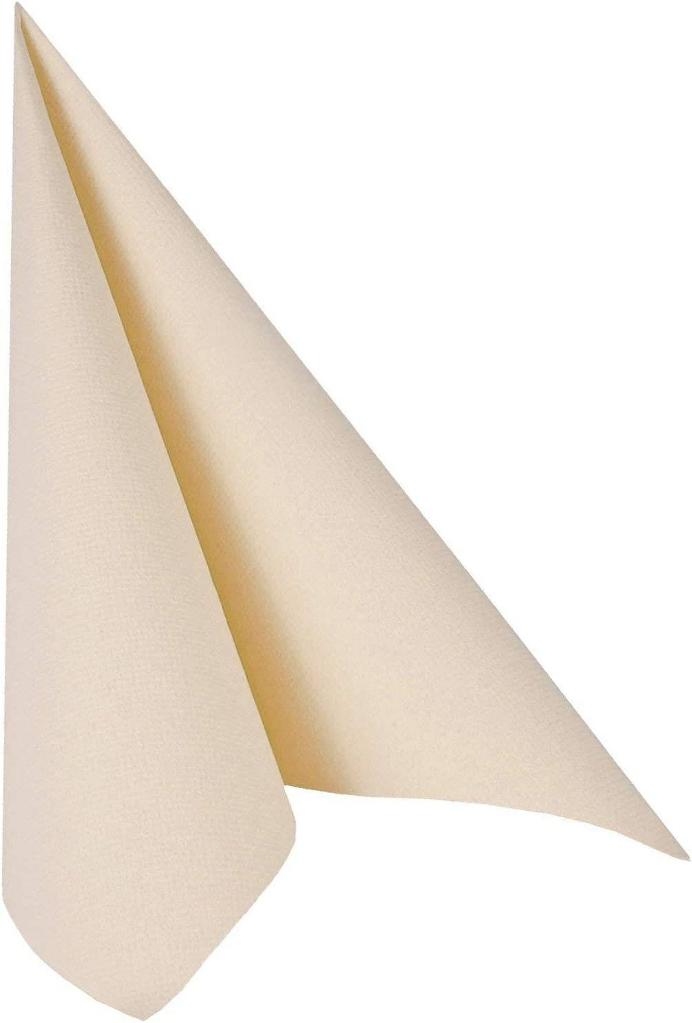 50 PAPSTAR Servietten champagner 1-lagig 20,0 x20,0 cm