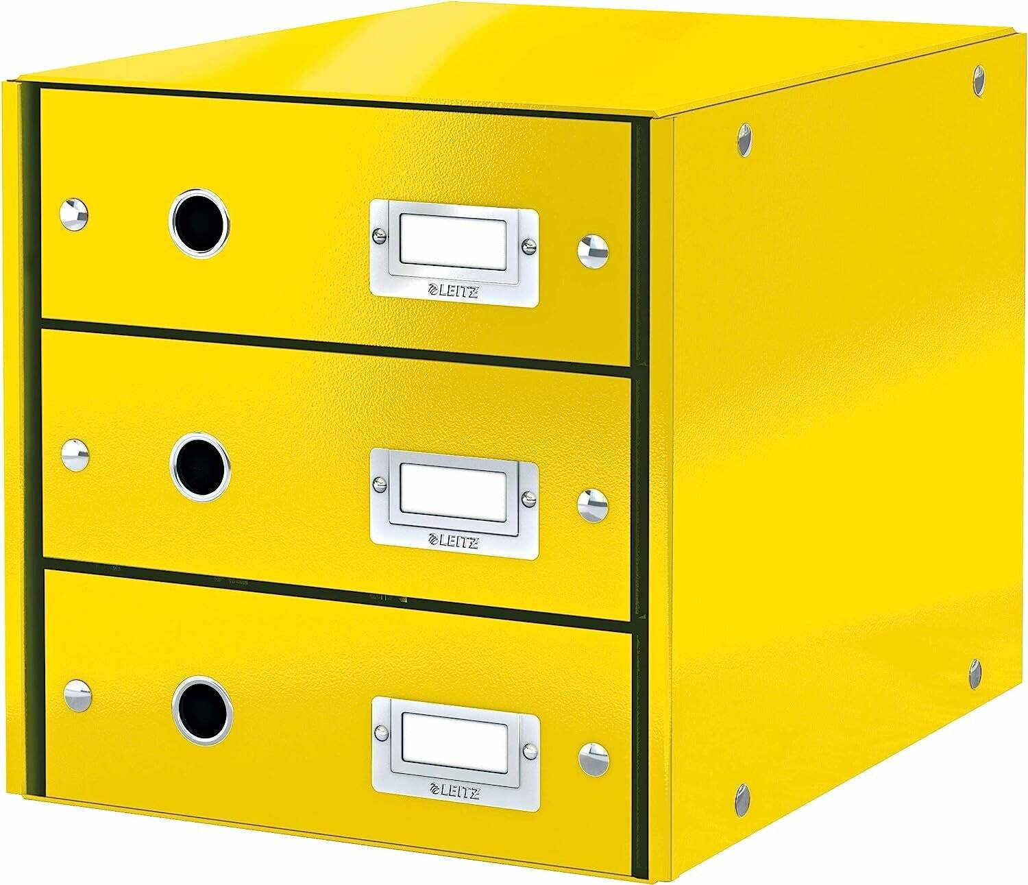 LEITZ Schubladenbox Click & Store gelb DIN A4 mit 3 Schubladen