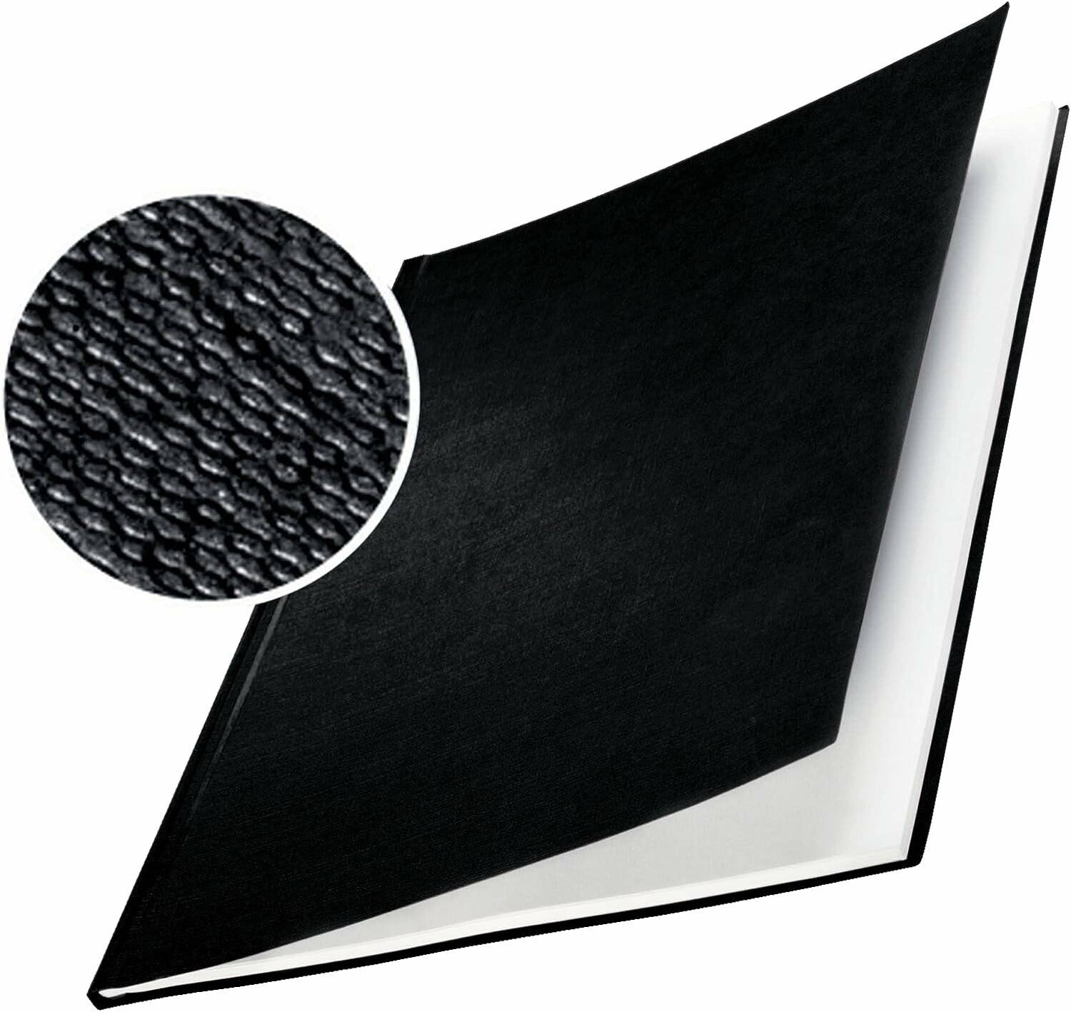10 LEITZ Buchbindemappen schwarz für 176 - 210 Blatt