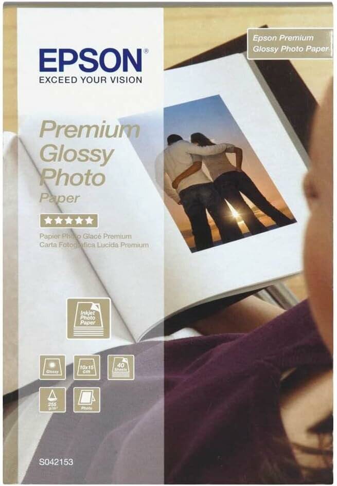 EPSON Fotopapier S042153 10,0 x 15,0 cm hochglänzend 255 g/qm 40 Blatt