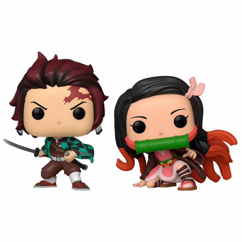 PACK 2 FUNKO POP TANJIRO UND NEZUKO 62710 DÄMONENJÄGER