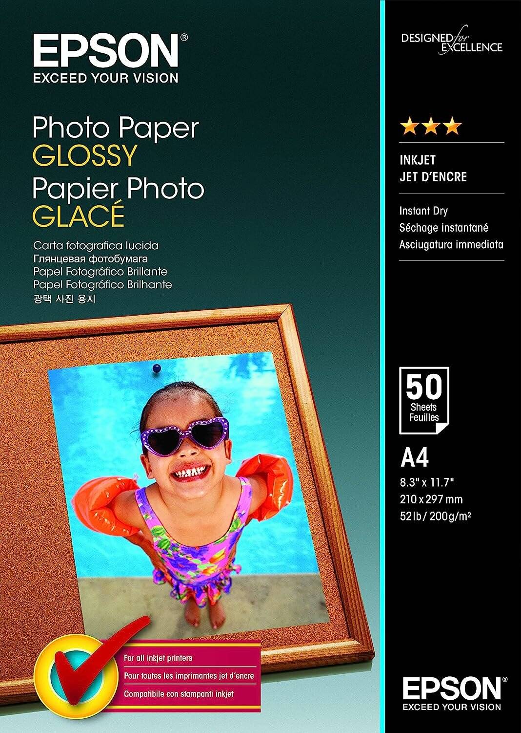 EPSON Fotopapier S042539 DIN A4 glänzend 200 g/qm 50 Blatt