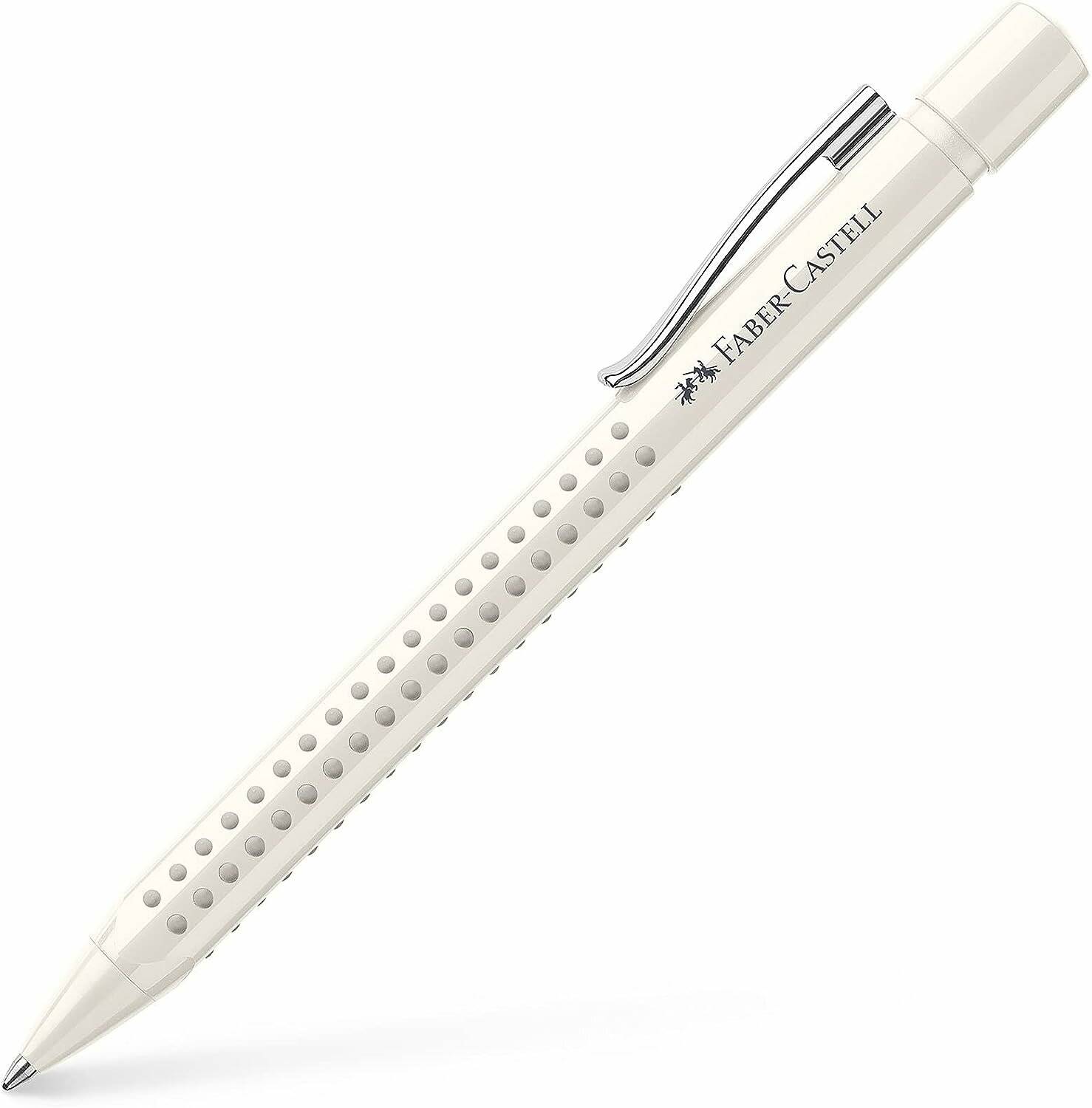 FABER-CASTELL Kugelschreiber GRIP 2010 weiß Schreibfarbe blau