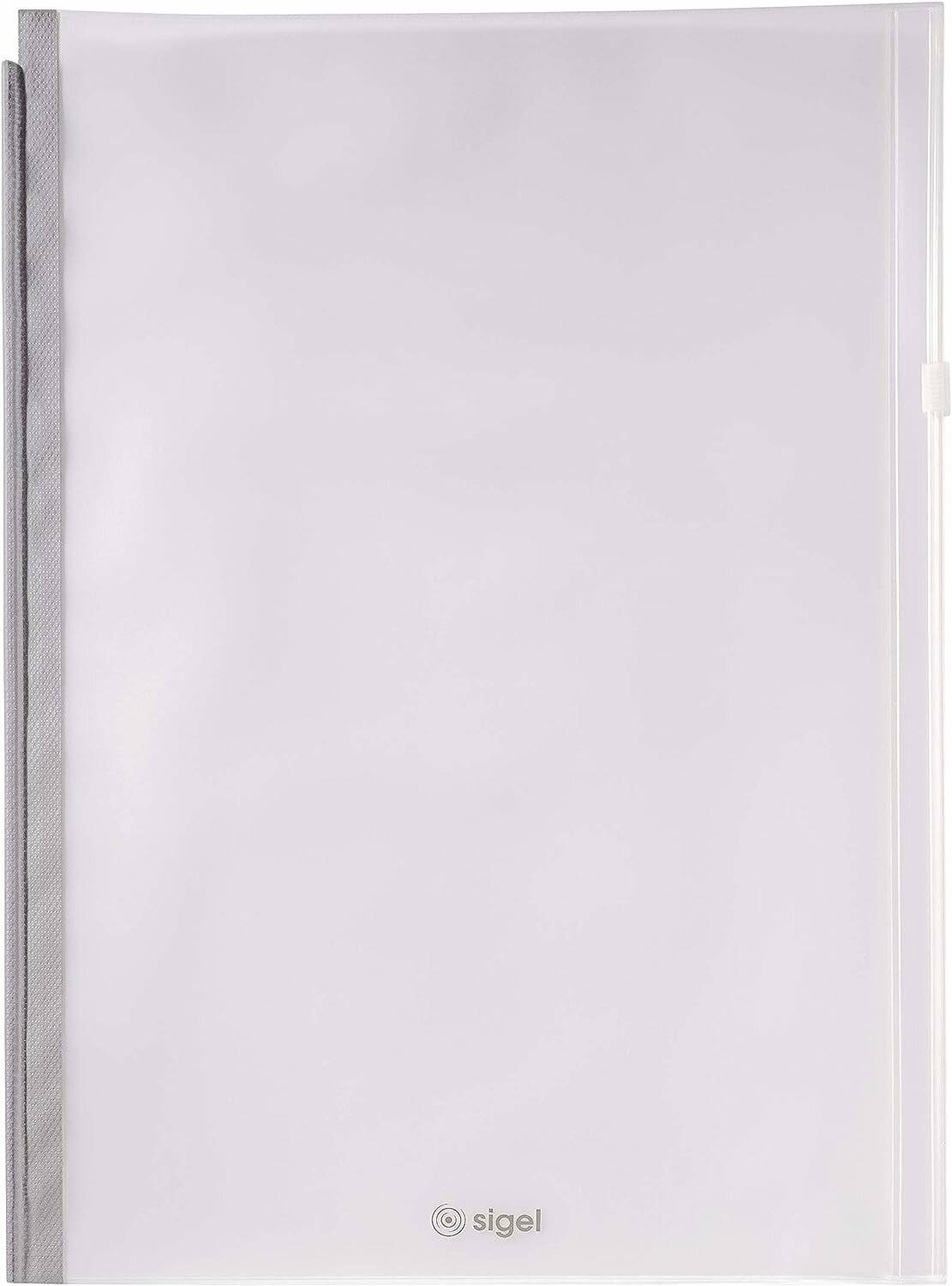 SIGEL Gleitverschlusstasche Conceptum Flex A4 transparent