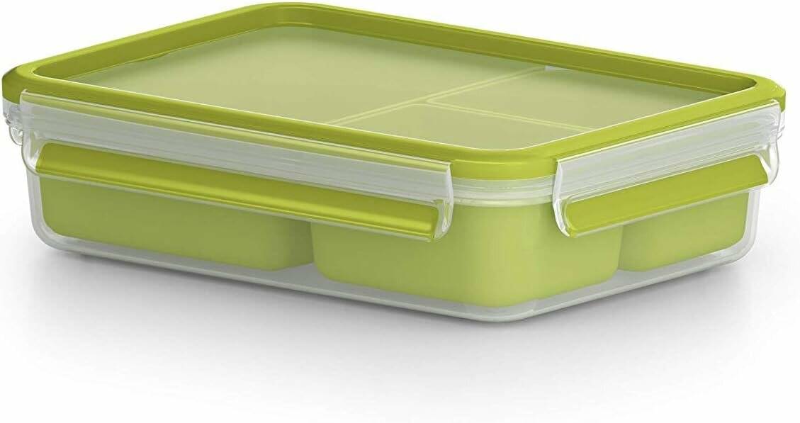 CLIP & GO Snackbox 1,2 Liter (mit 3 extra Einsätzen)