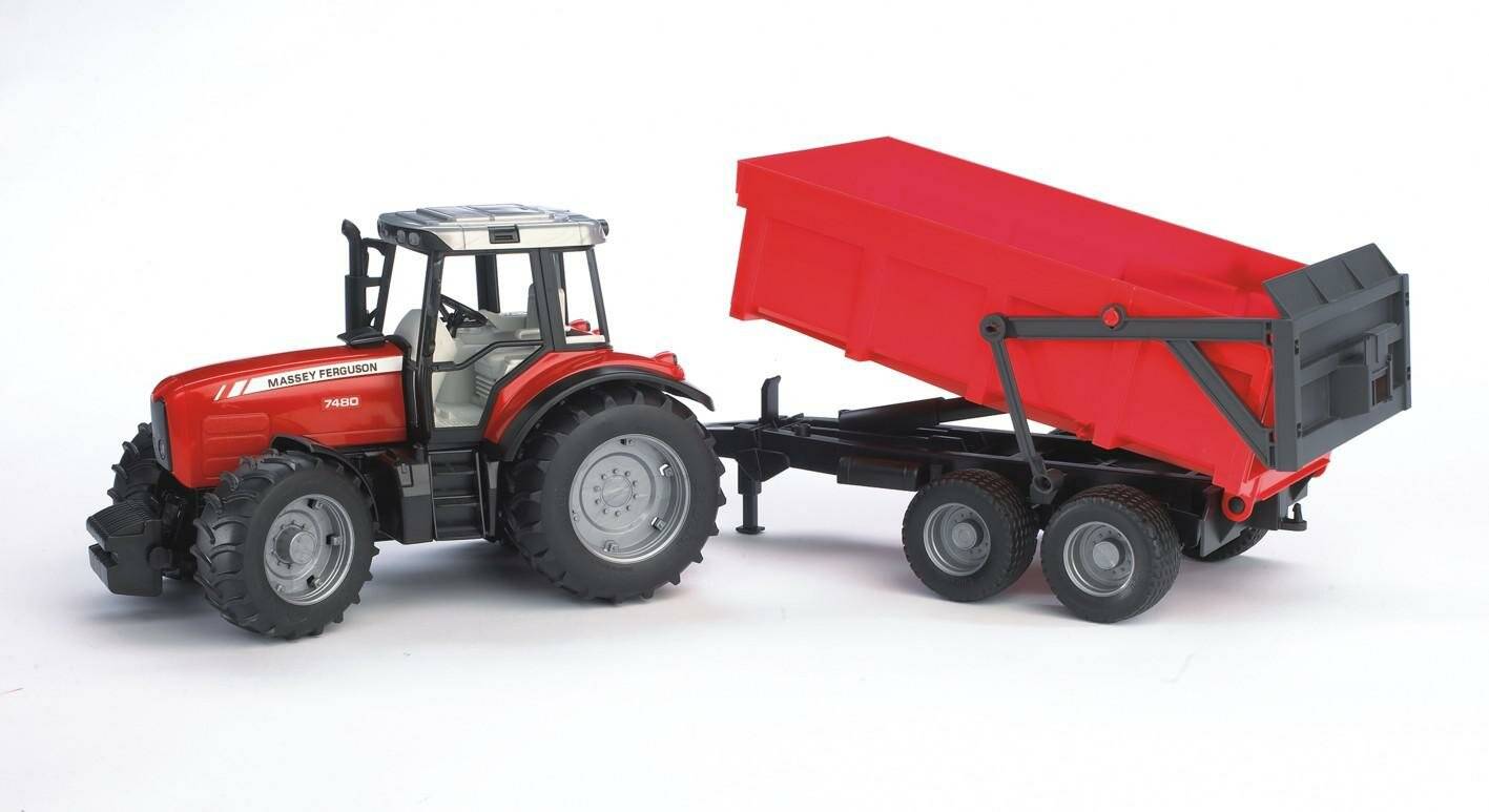 bruder Massey Ferguson 7480, Modellfahrzeug rot/schwarz