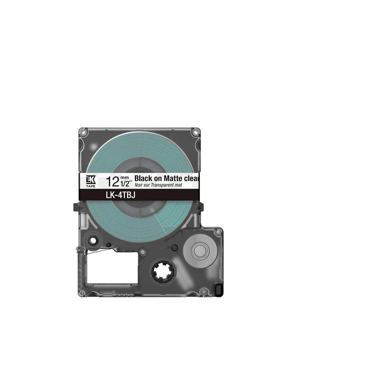 EPSON Schriftband LK LK-4TBJ C53S672065, 12 mm schwarz auf transparent