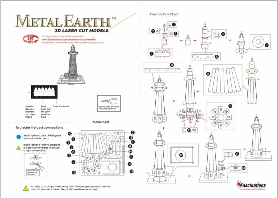 METAL EARTH 3D-Puzzle Leuchtturm