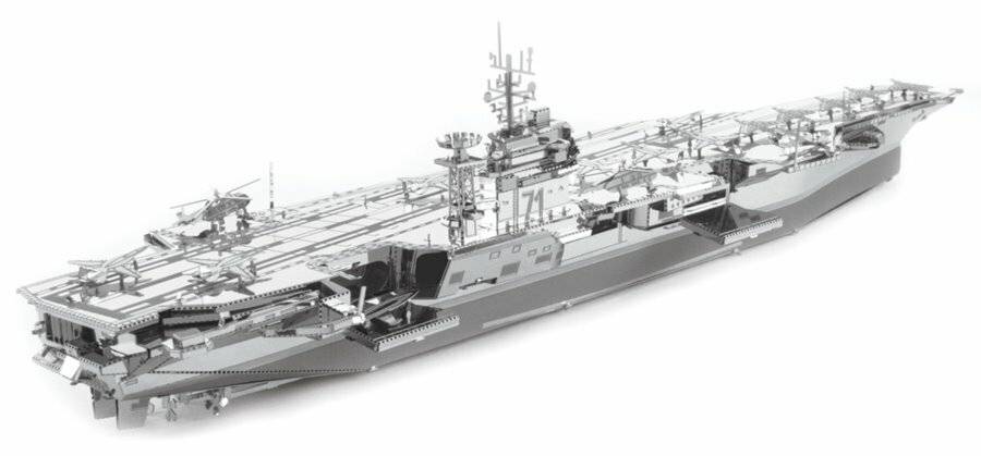 METAL EARTH 3D-Puzzle Flugzeugträger USS Theodore Roosevelt CVN-71 (ICONX)