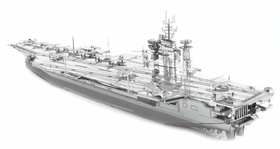 METAL EARTH 3D-Puzzle Flugzeugträger USS Theodore Roosevelt CVN-71 (ICONX)